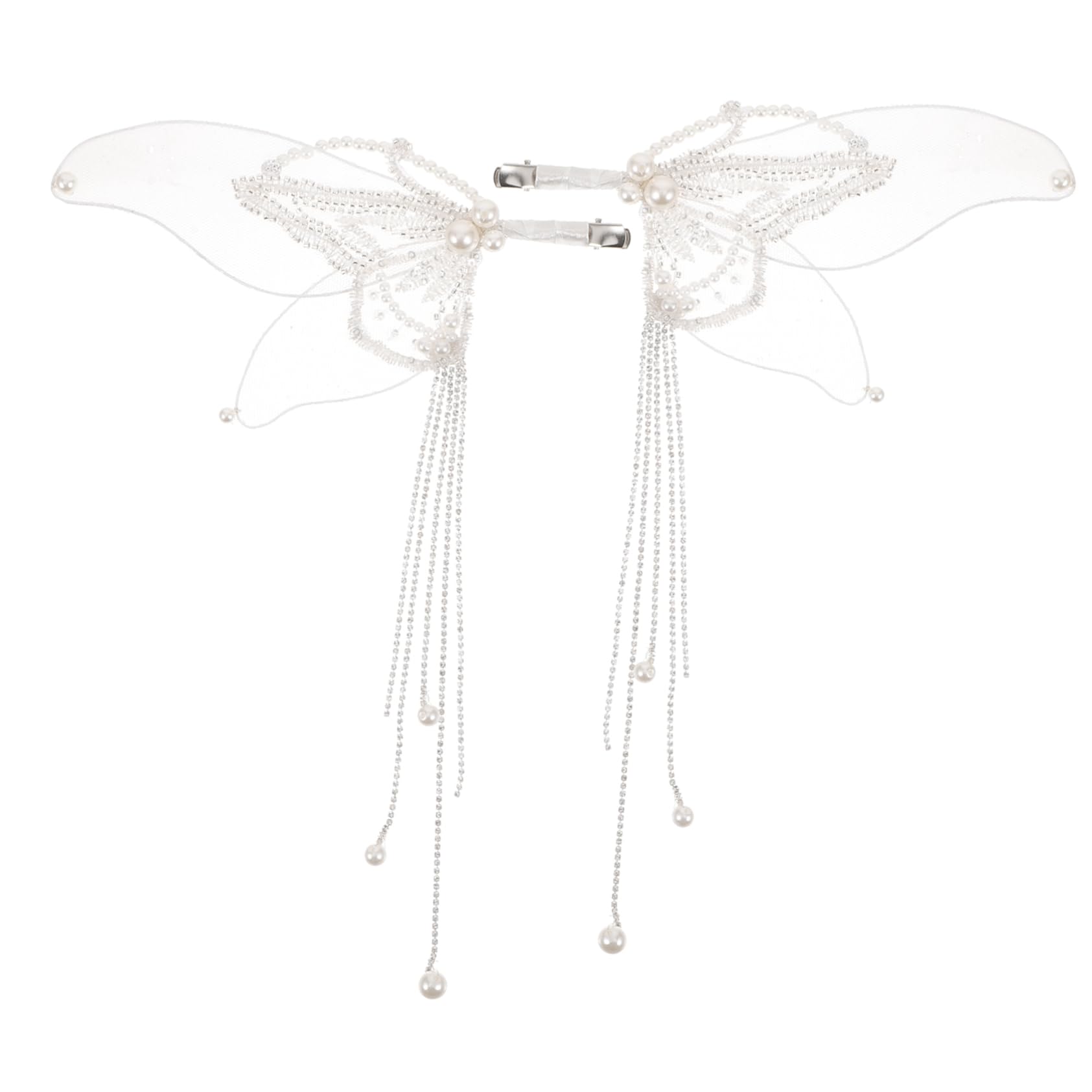 VICASKY 3 Paia Clip per con Nappine e Fermagli Leggeri ed Eleganti per Spose e Ragazze Accessori Raffinati per Acconciature Matrimonio e Cerimonie