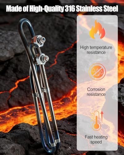 MQLPXI 4KW 240V Hot Tub Heater Element Compatible with Flo-Thru Balboa Spa Heater Element, Universal Hot Tub Heating Element for Spa Electric Heaters and Pools — view 3