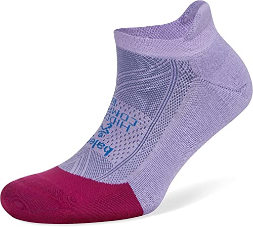 Balega Hidden Comfort Performance No Show Athletic Running Socks for Men and Women (1 Pair),Wildberry/Bright Lavender, Medium