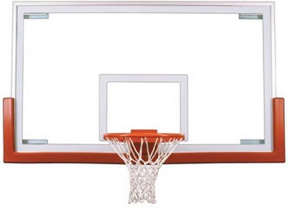 First Team FT234 Tempered Glass 42 X 72 in. Official Glass Backboard44; Grey