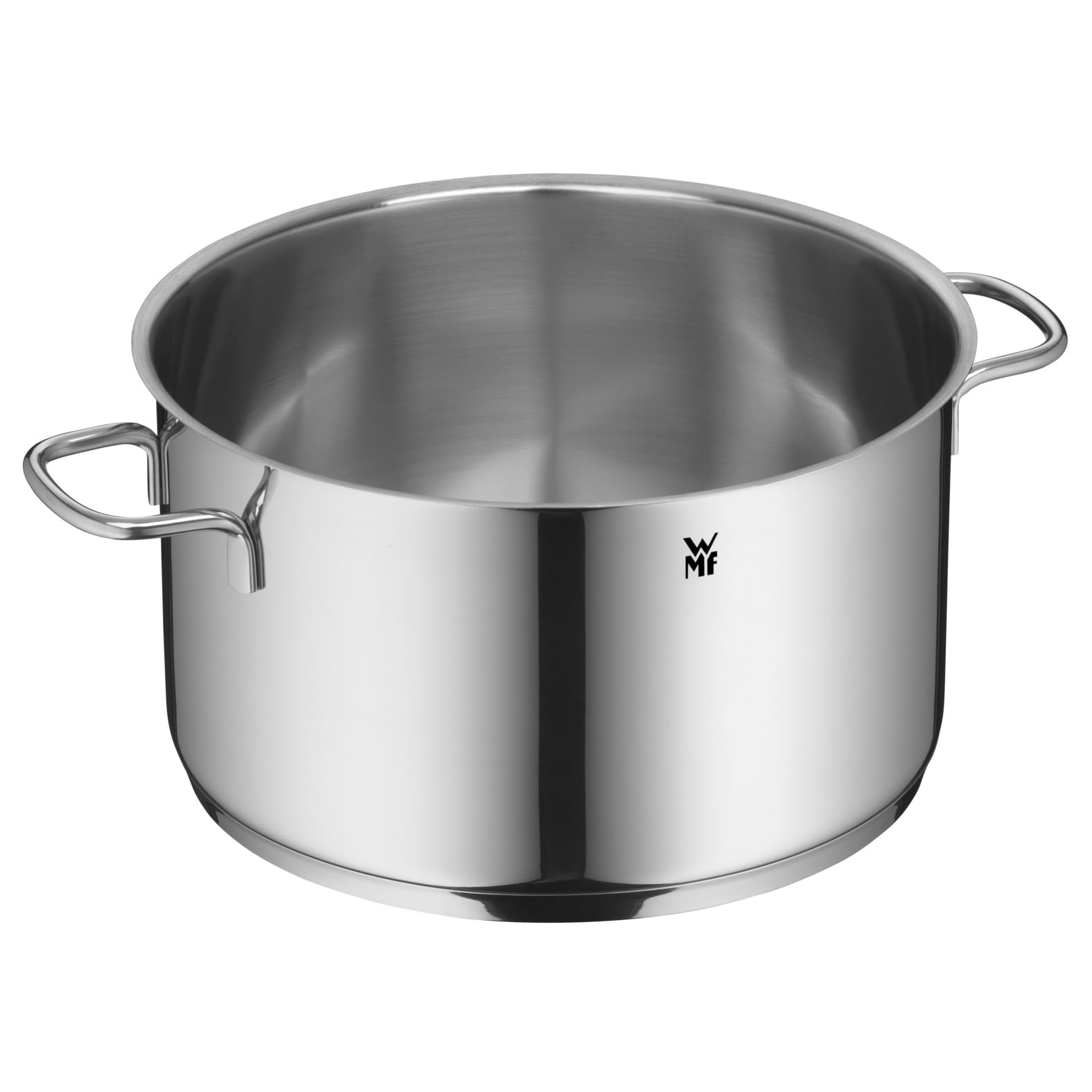 WMF Astoria - Batería de Cocina de 5 Piezas, Ollas Altas con tapas (16/20/24 cm), Olla baja con tapa (20 cm), Cazo (16 cm), Cromargan Acero Inoxidable pulido, Apto para Inducción