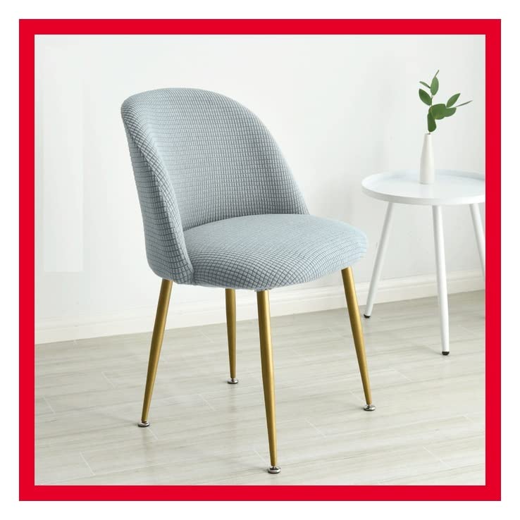 Fundas Elásticas de para sillas de Comedor 1/2/4/6 Piezas Funda para Silla de Oficina de sin reposabrazos semicírculo,nórdica Moderna Arco para Silla,Funda para Silla de Oficina