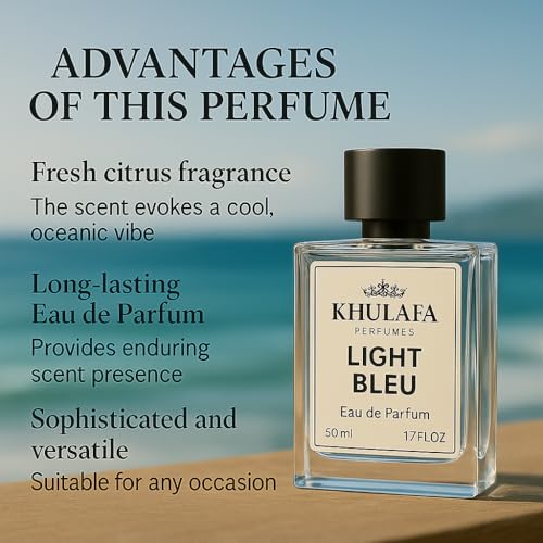 Image of Light Blue Por Home Inspired Perfume for Men | Fresh & Aquatic Eau de Parfum with Citrus, Juniper & Musk | Crisp Summer Fragrance | Ideal for Daily & Office Wear | Gift for Him | 50ML