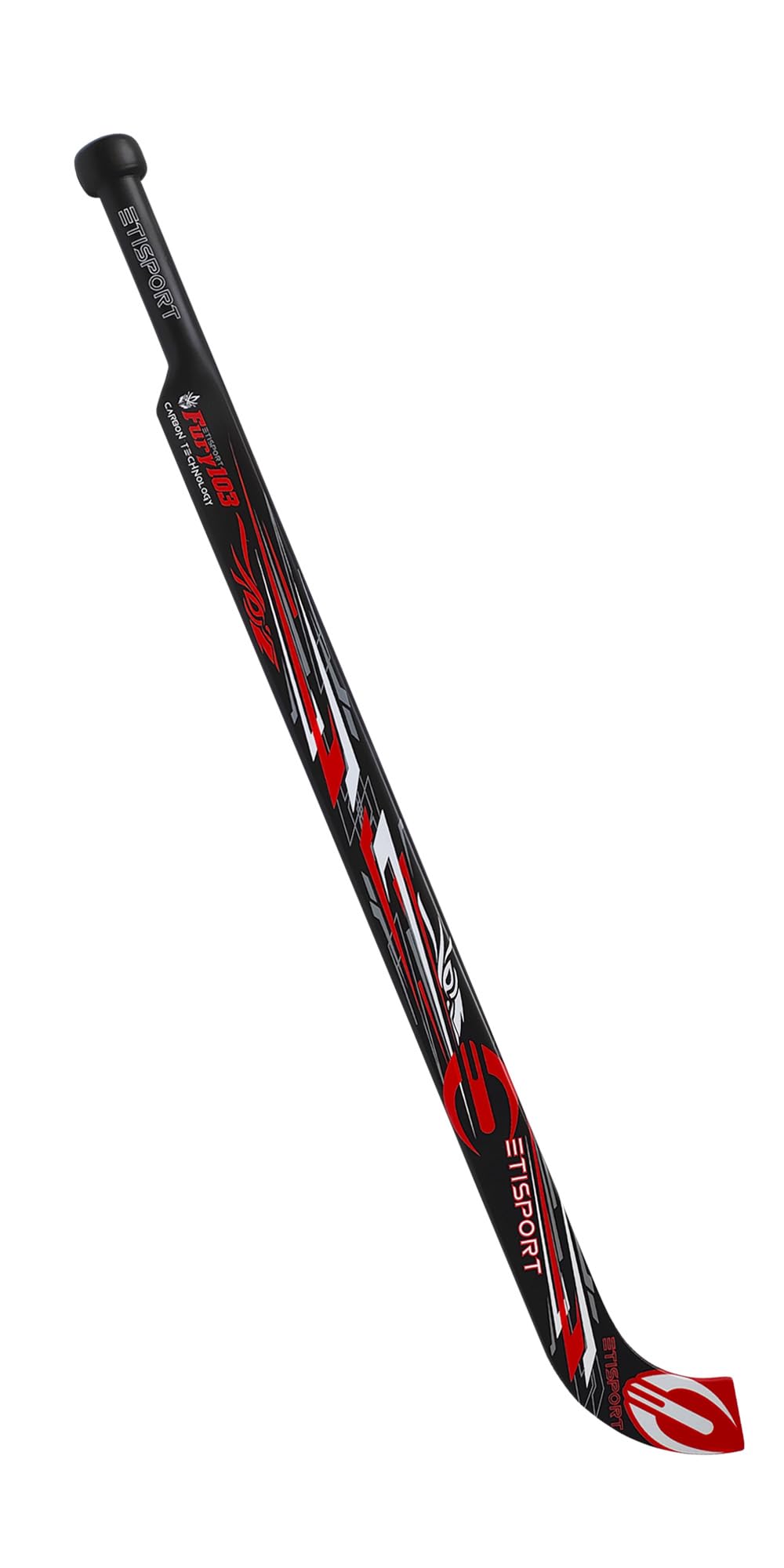 Stecca da Portiere Hockey Pista 2K24. 100% Fibra, Molto Leggero e bilanciato. Lama Sottile di qualità Superiore per Uso Professionale.