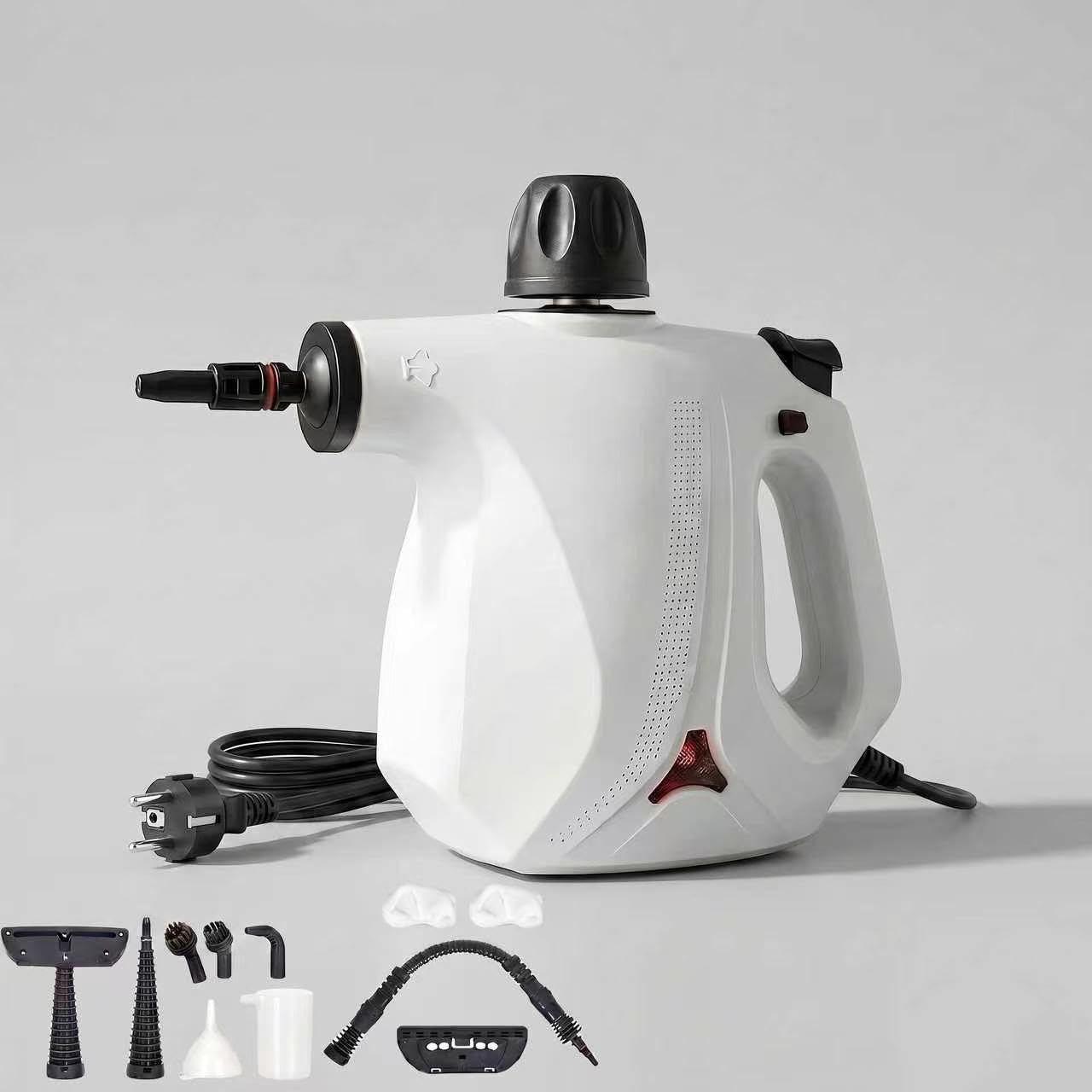 Pulitore a Vapore 450ml Steam Cleaner Pistola Pulitore a Vapore Portatile Vaporizzatore Vapore Pulizia Professionale per Pulire Pulizie, Pulisce, Sgrassa e Disinfetta per Tappezzeria, Cucina, Bagno