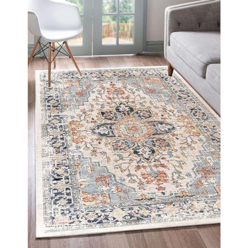 DLAWF] 花柄カーペット 3畳 ペルシャ絨毯風 ラグ マット 洗える 幾何学  