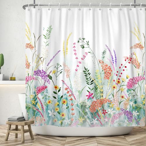 ASDCXZ Flower Shower Curtain 180x180 cm