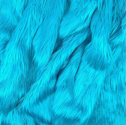 Image of VRB Dec 1 Mtr 60inch Fur White Cloth for Decoration,Baby Photoshoot Props Cloth for Decoration,Parties,Costumes, Gift Packing,Party Decor,Backdrop for Wedding mandap,Pooja (Sky Blue, 1 Mtr)