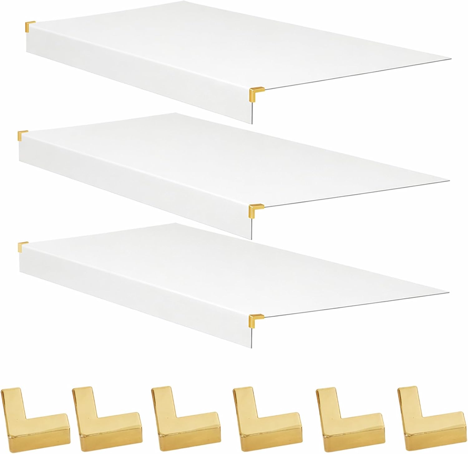 4 Pack Foamed PVC Wooden Wire Shelf Covers for Closet and Pantry, Wood Wire Rack Cover for Removable Closet Decoration (Black & 4 Pack, 24 x 12 inch)