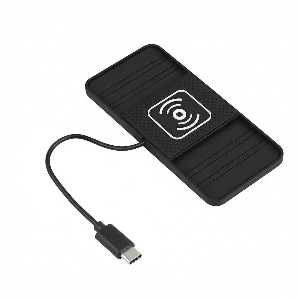 15W Cargador Inalámbrico Coche Cargador Inalambrico Coche con Almohadilla Antideslizante Carga Rápida Qi Compatible Universal para para iPhone 17 16 15 14 13 12 11 Pro MAX Samsung S24 — view 7