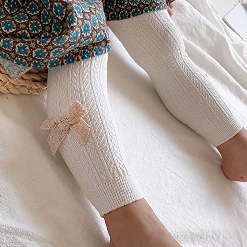 Toddler Winter Autumn Girls Leggings Pants Warm Outwear for Babys Clothes Bow Pantyhose Elastic Waist Pants2