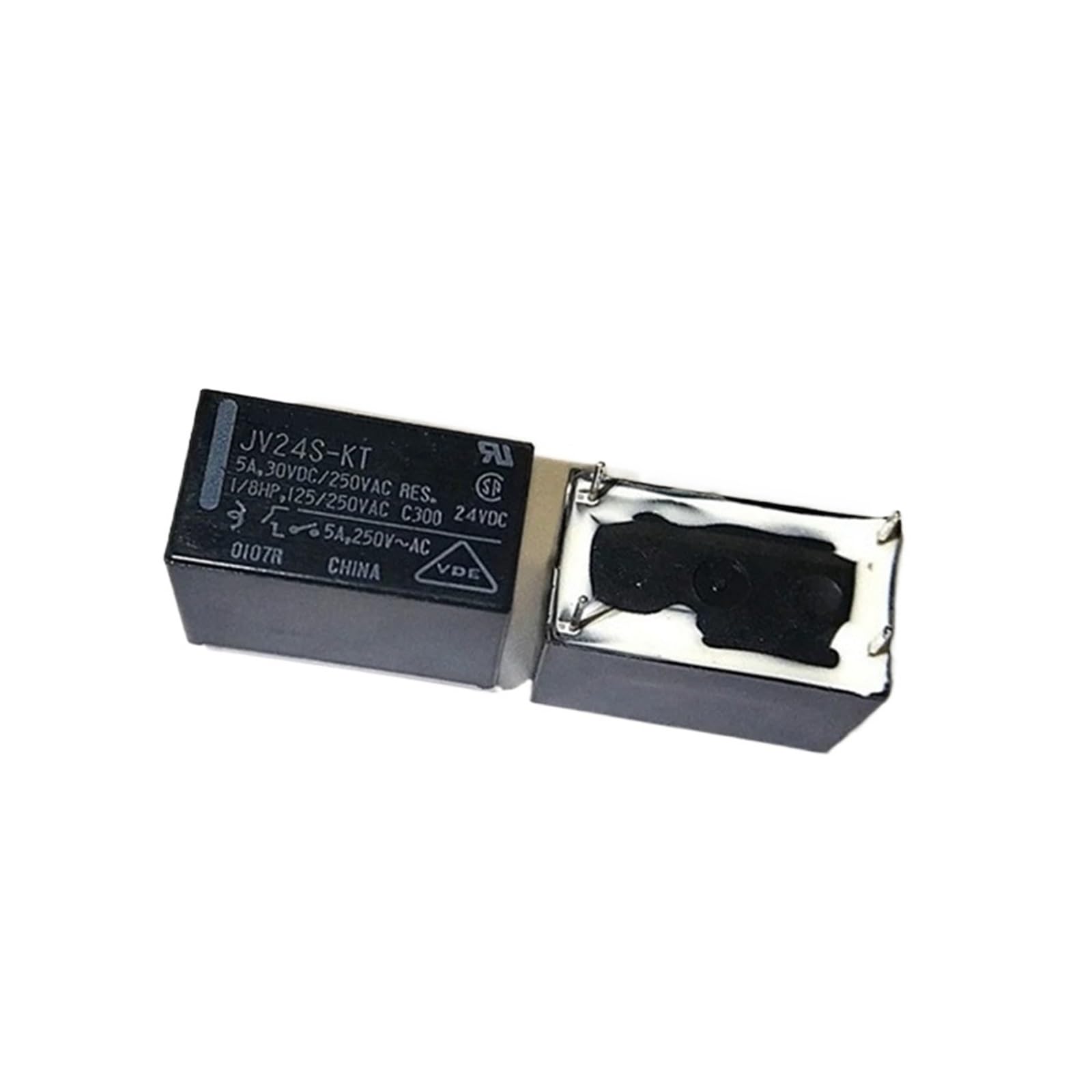 PKNVKZIDK 5pcs JV24S-KT JV-24S-KT JV24-KT 4PINS 5A30VDC/250VAC 24VDC Power Relay
