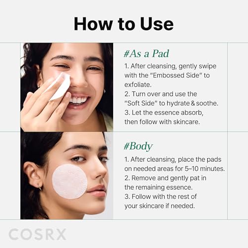 Image of COSRX OneStep Original Clear Skin Calming Pad, 100 Pads, Dual-Sided Facial Pad for Soothing, Barrier Strengthening & Gentle Exfoliation with 82% Green Tea Water, Cica, PHA, LHA, Korean Skin Care