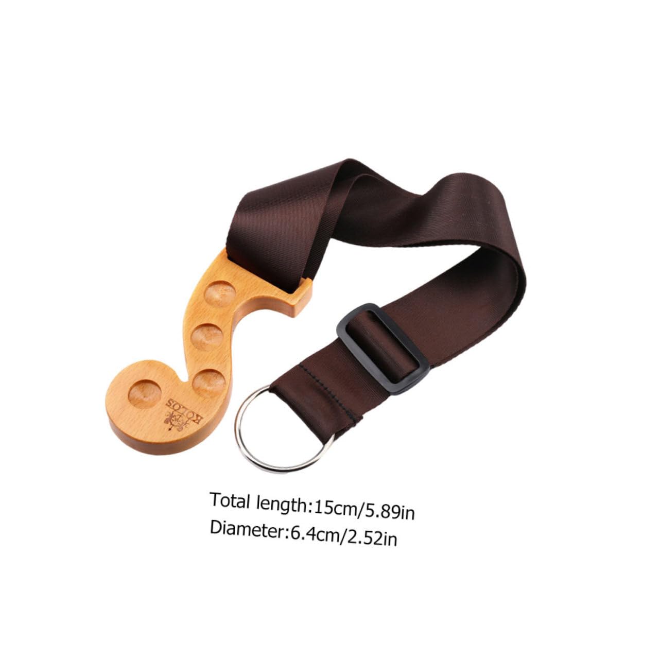 BESPORTBLE Bass Stopper Pad Wooden End-pin Rest 4 Position Holes for Violin