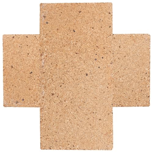 Healifty Ladrillos Refractarios de Arcilla 2 Piezas 230X114X20 MM Aislantes para Estufa de Leña y Chimenea Resistentes al Calor y Corrosión para Horno Fogata y Cocción Cerámica