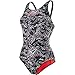 Produktbild Speedo Damen Boom Allover Muscleback Swimwear, Black/White/Lava Red Liner and Branding, 38 EU