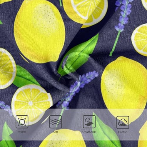 Joisal Toddlers Underwear Floral 2t Cotton Cute Panties Girl Aesthetic Briefs Underpants Yellow Lemons Green Leaves3