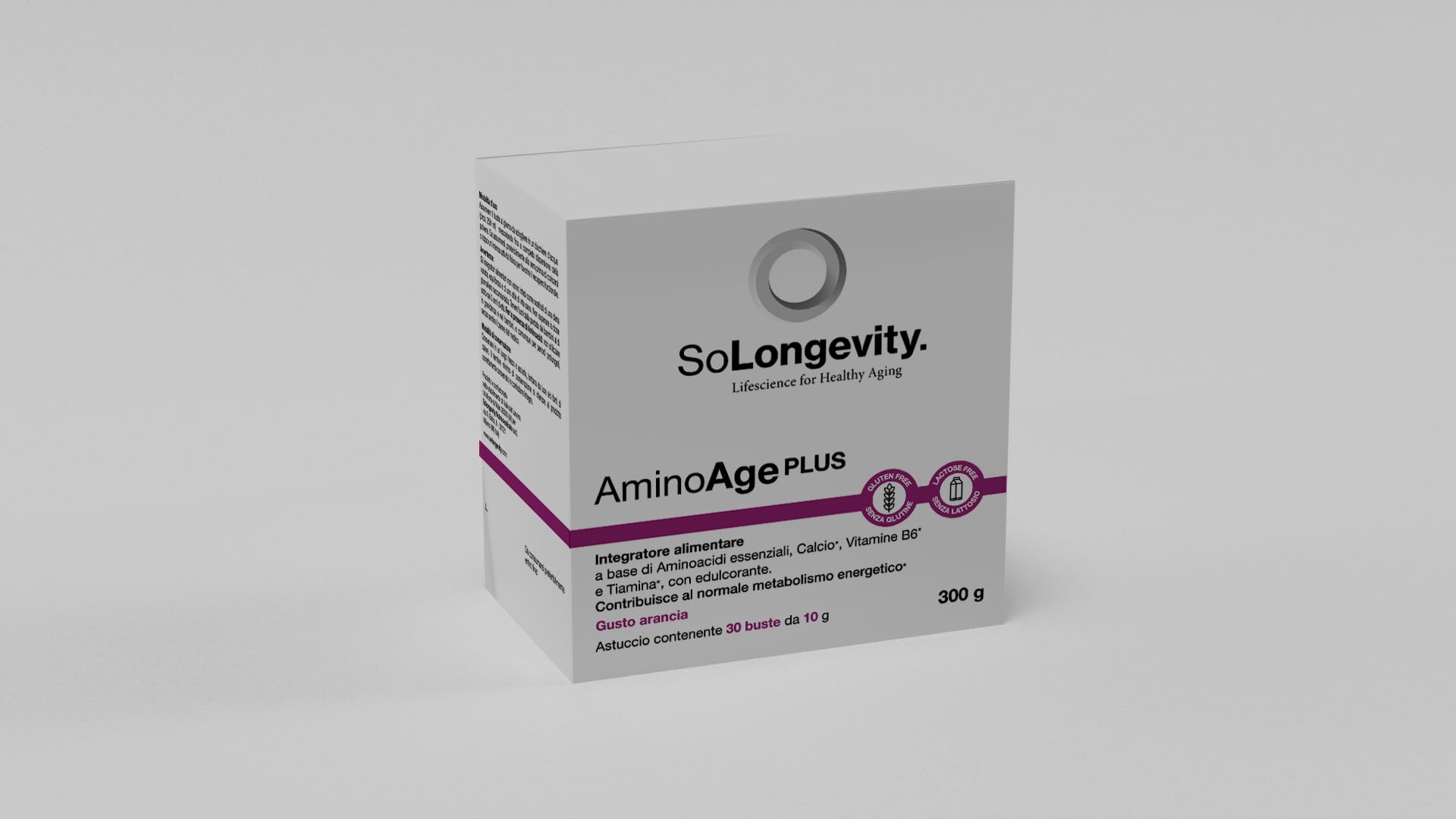 AMINOAGE PLUS 30BUST - Nutraceutico di nuova generazione per promuovere l'attività energetica a livello mitocondriale e la sintesi proteica a livello del sistema muscolare e neurologico