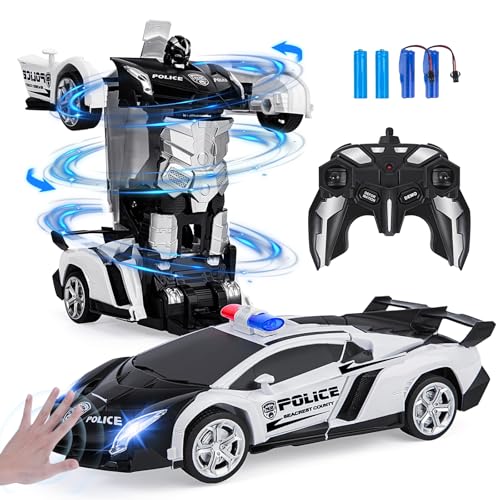 Vubkkty Transformator Spielzeug, Ferngesteuertes Auto für Kinder ab 6 7 8...