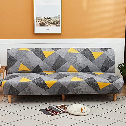 XTHY Housse De Clic Clac sans Bras 2Places Housse pour Canapé Extensible Lit sans Accoudoirs Housse Clic Clac Matelassée Bz Couverture De Canapé Banquette...