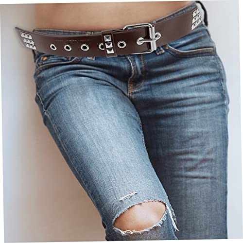 Punk Style Rivet Waist Belt for Men Decorative PU Leather Belt Cool for Jeans and Casual Wear3