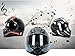 Bluetooth Motorcycle Helmet FreedConn BM22 Full Face Helmet Motorcycle Helmets Dual Visor Helmet with Integrated Intercom System DOT Helmet with Bluetooth 3.0 /500M/FM/Voice Dial/Orange Newlike XL