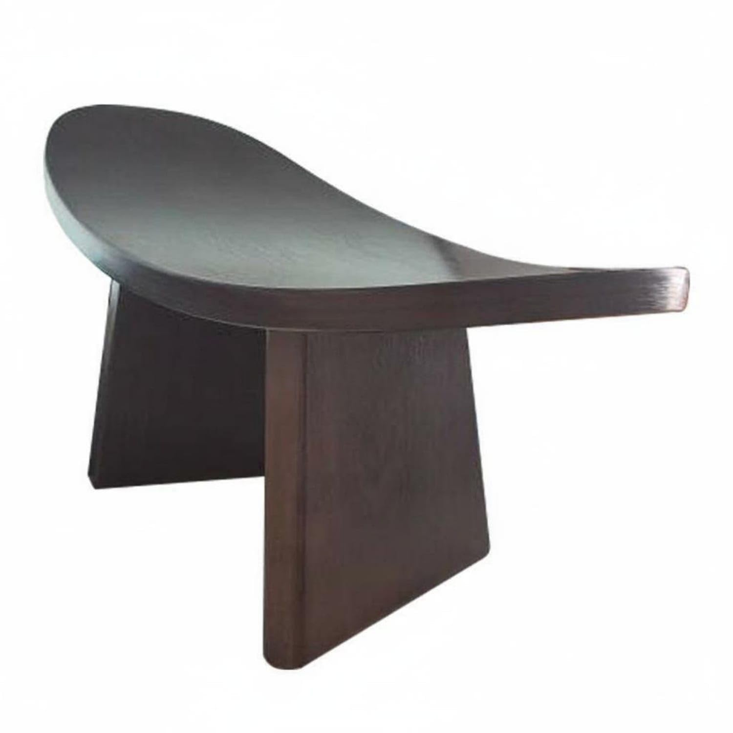 Ergonomic Meditation Bench Natural Materials Solid Wood Kneeling Bench Stable Support Portable Meditation Stool for Meditators, Beginners, Walnut M 42x21x21-image-25