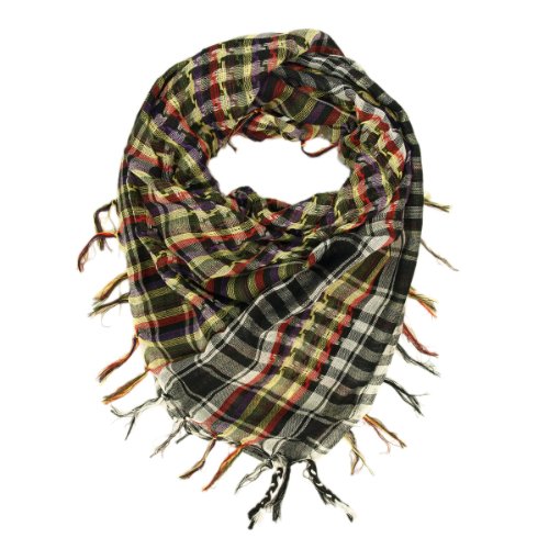 Multi-Colors Trendy Plaid & Houndstooth Check Soft Square Scarf