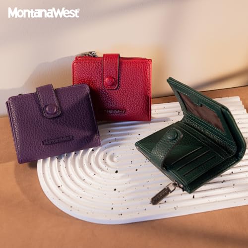 Image of Montana West Women's Wallet Bifold Small Wallets Ladies RFID Blocking Wallet with Zipper Coin Pocket