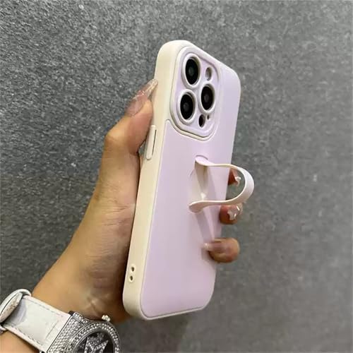 Coque silicone iPhone 13 Pro Max avec camera protection et support invisible au dos