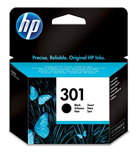 HP CH561EE|301 Cartouche à tête d'impression noire, 190 Feuilles ISO/IEC 24711, Capacité 3 ml pour HP DeskJet 2050