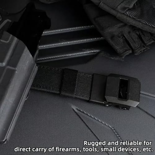 EDC Nylon Ratchet Belt Men′s Sports Belt Adjustable Quick Release Woven Waist Belt Automatic Slide Buckle Micro Elastic2