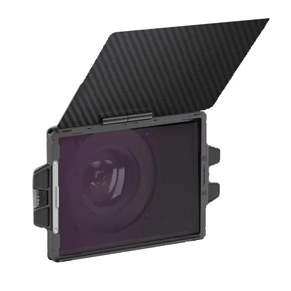 Matte Box con Bandeja para Filtros de 4 Pulgadas X 5,65 Pulgadas, Bandera de Fibra de Carbono para Cámara DSLR Sin Espejo con Lente de 67/72/77/82 mm