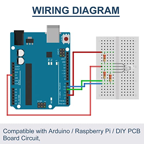 DAOKAI 100Pack 5mm LED Light Emitting Diode Anodo