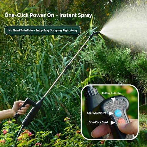 Distributeur d'eau électrique de jardin avec tige de 60cm