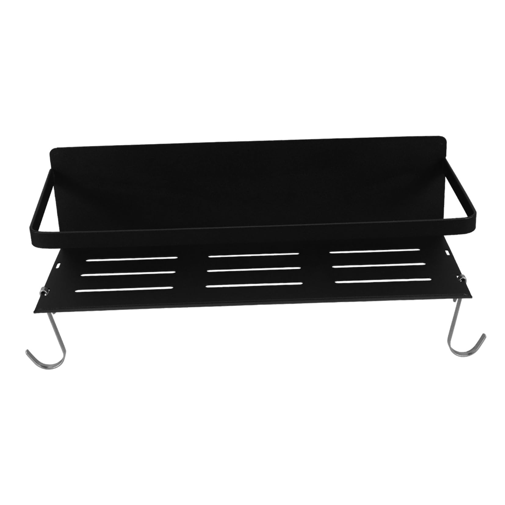Cabilock Organizador Magnético De Cocina Estante Multifuncional Para Refrigerador y Lavadora Soporte Para Especias Frascos Taladrar De Color Negro