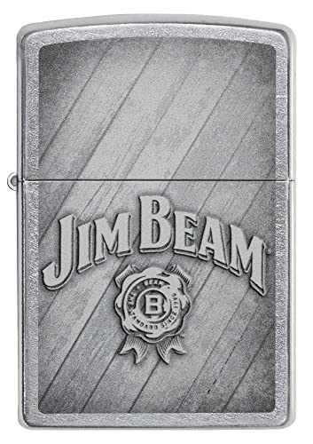 Zippo Jim Beam Logo Street Chrome encendedor de bolsillo miniatura 2