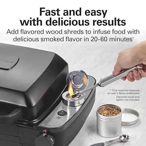 Hamilton Beach Electric Indoor Grill with Hot and Cold Smoke Infuser - image 3