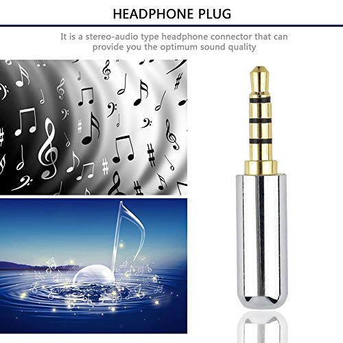 Greenwoodhomer 3,5 mm 4 Poli Auricolari a saldare