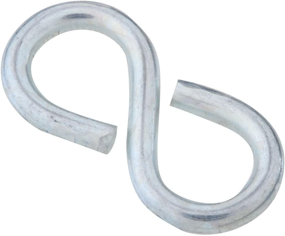 National Hardware N121-350 V2072 Closed S Hooks in Zinc plated, 5 pack