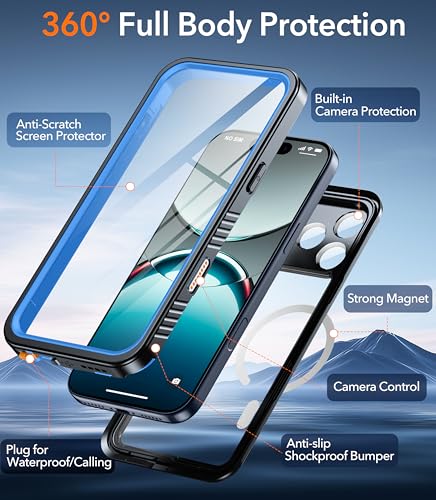 Oneagle for iPhone 17 Case Waterproof IP68 Underwater Fit for MagSafe - image 6