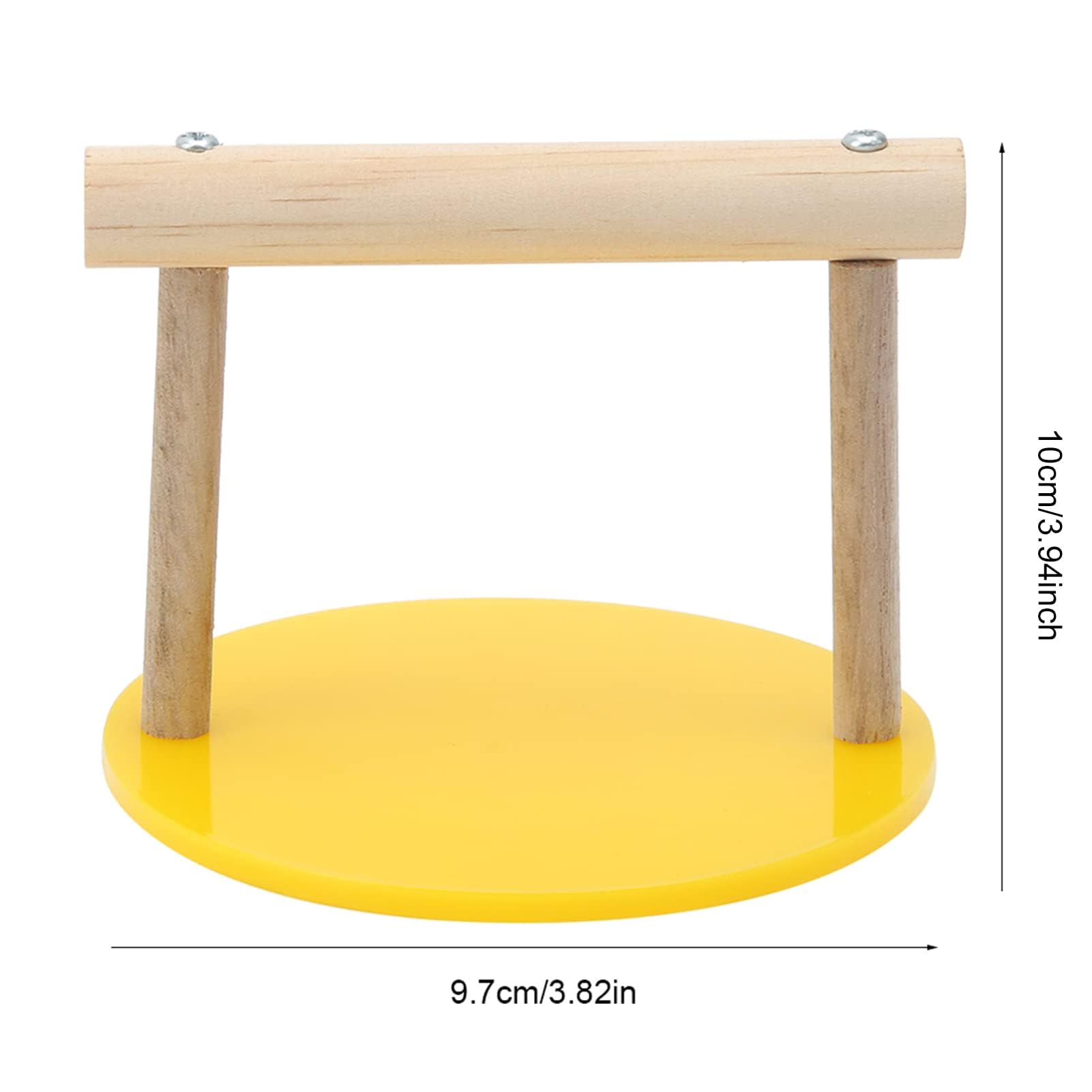 Trespolo per pappagallo Supporto portatile in legno Parco giochi per uccelli Accessori per gabbia Mordace per addestramento