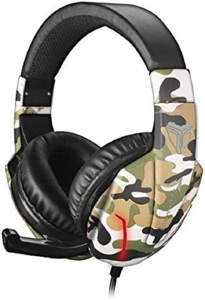 Techmade Grüne Nocken Tm-Fl1 Gaming Kopfhörer Camouflage Grün