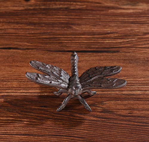 Brasstar Cast Iron Dragonfly Statue Ornament Garden Art Spirit Animal Figurine Home Office Desk Decor Handmade Gifts Ptwq004 #TOP4