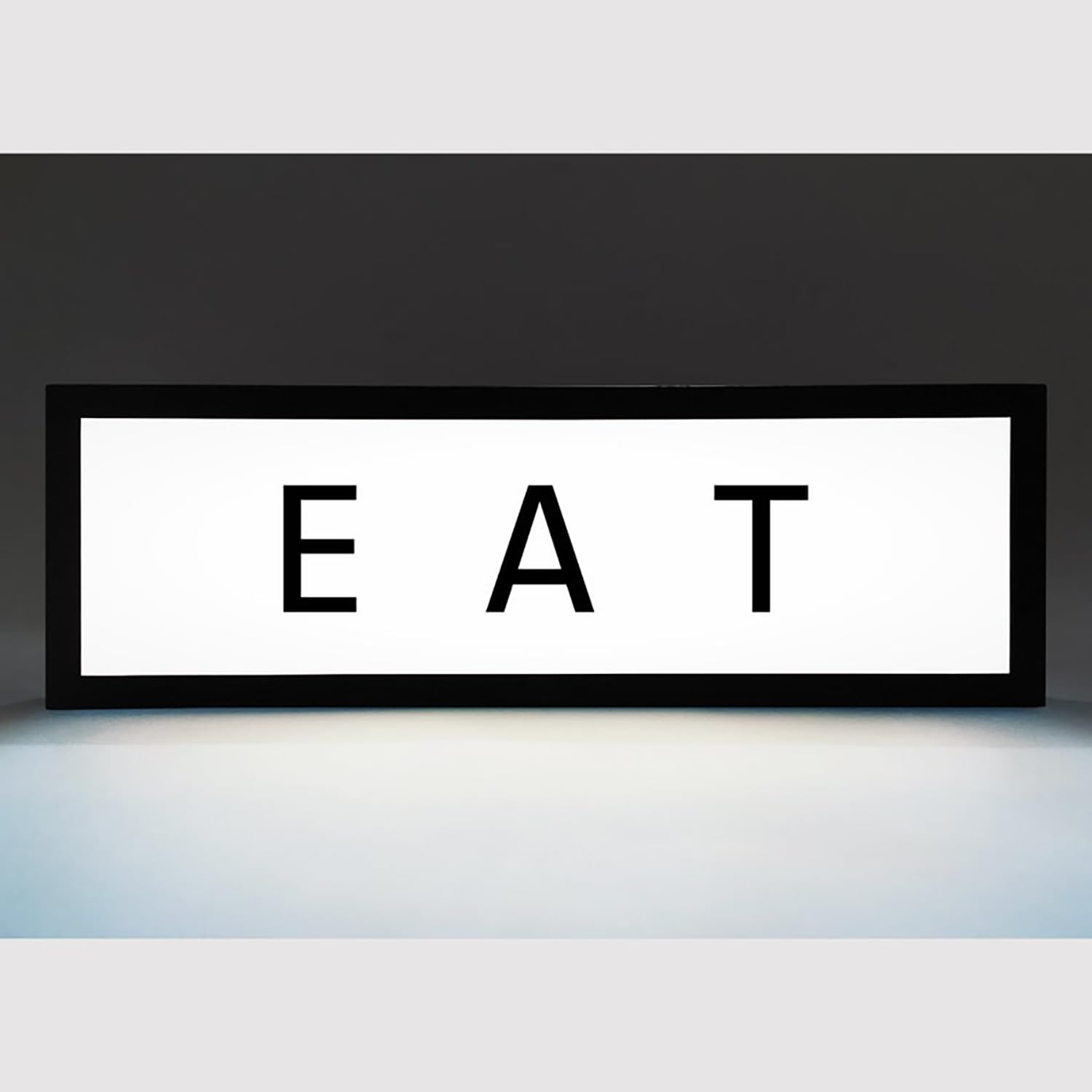 EAT RGB LED Neon Lightbox with Remote Control Professional Studio Podcast Radio Lights Sign for Cinema Cafes Home Wall Decor USB Powered
