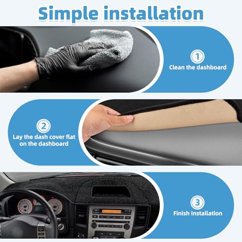 Image of Dash Cover Mat for Nissan Armada 2004-2007 & Titan 2004-2012 Non-Slip Dashboard Cover Mat Sunshade UV Rays Protector Interior Accessories