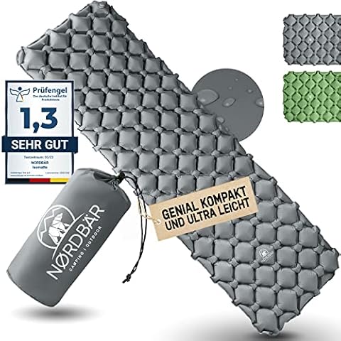 NORDBÄR® Camping Isomatte aufblasbar & Ultraleicht Cover