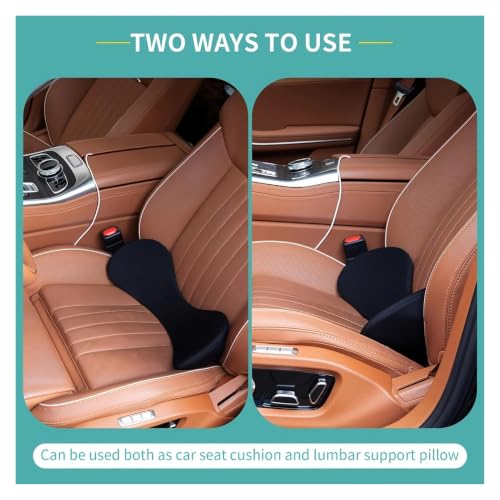 Cojín de asiento de coche y almohada de cintura para viajes largos sin fatiga lumbar 3