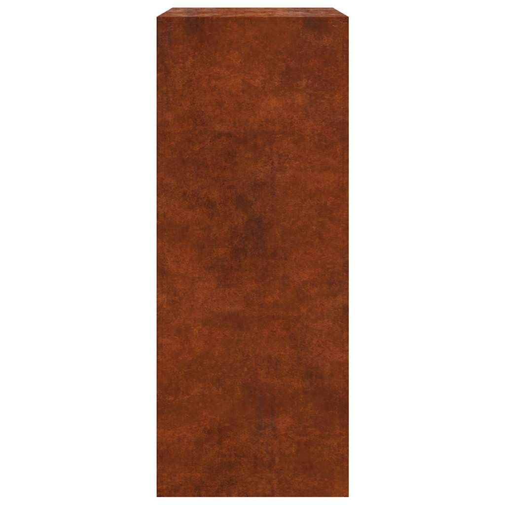 Étagère à bûches 60 x 40 x 100 cm en acier résistant aux