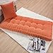 ASDF Mode - Banco de 2 plazas Resistente al Agua para Exteriores/Interiores y Muebles de Patio Cojín Acolchado Solo cojín para Muebles de jardín 40x110cm Naranja